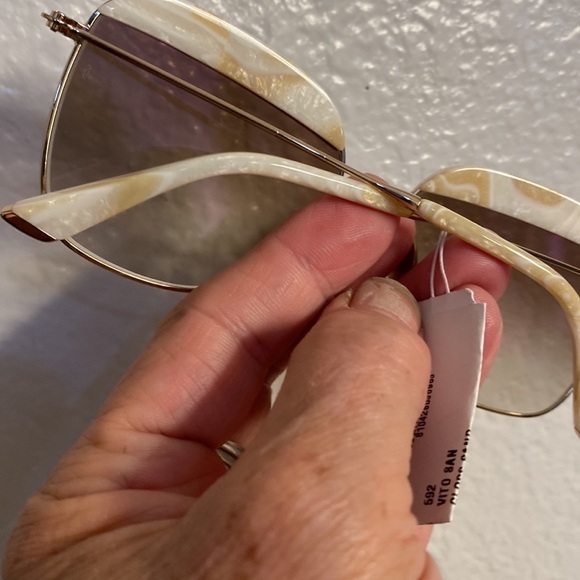 Sunday Somewhere Vito Capped Square Sunglasses Brown Lenses - Picture 9 of 14